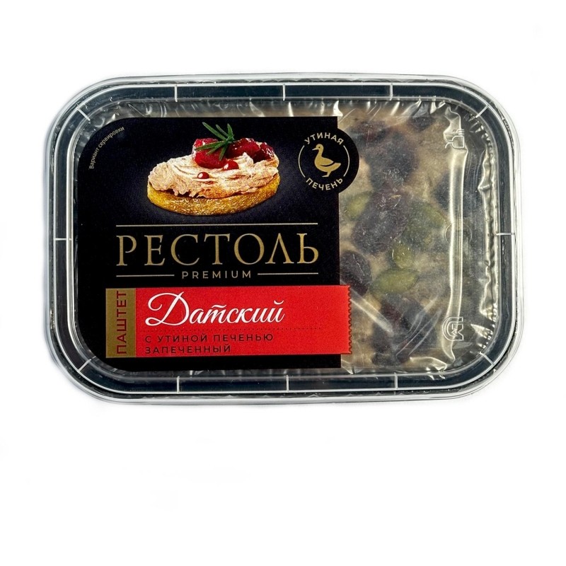 Паштет Датский с утиной печенью запеченный г/я 160г