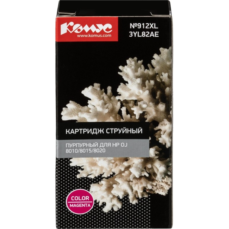 Картридж струйный Комус №912XL 3YL82AE пур.для HP OJ 8010/8015/8020