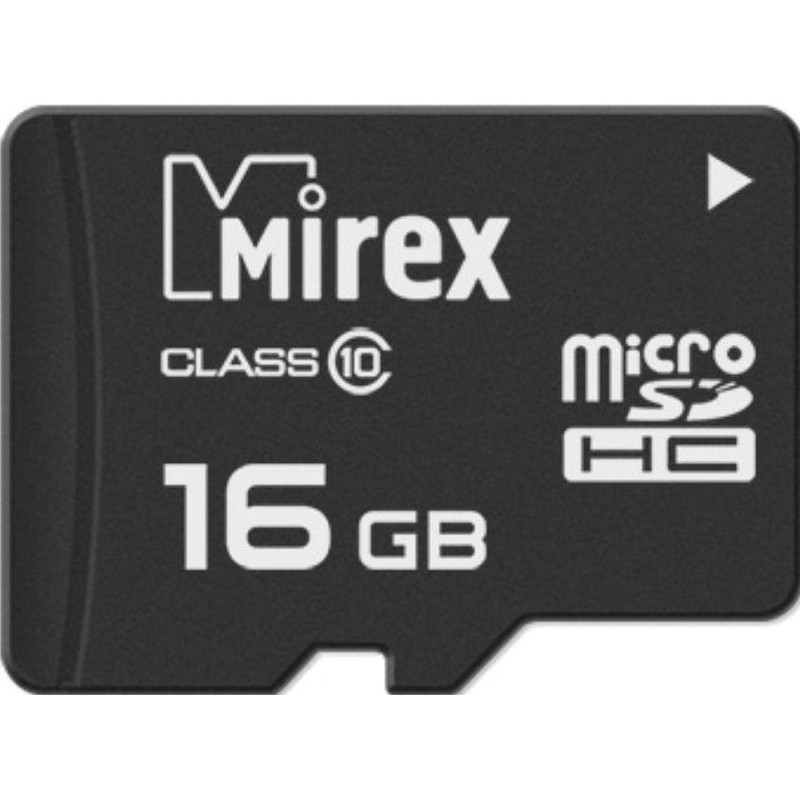 Карта памяти Mirex microSDHC 16Gb (class 10), шт (13612-MC10SD16)