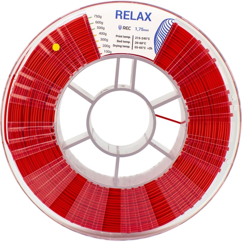 Катушка RELAX пластик REC 1.75мм красный