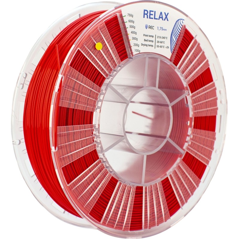 Катушка RELAX пластик REC 1.75мм красный