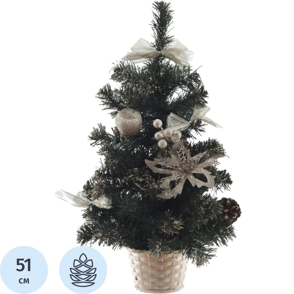 Елка изделие декоративное, L32 W28 H51 см 718241