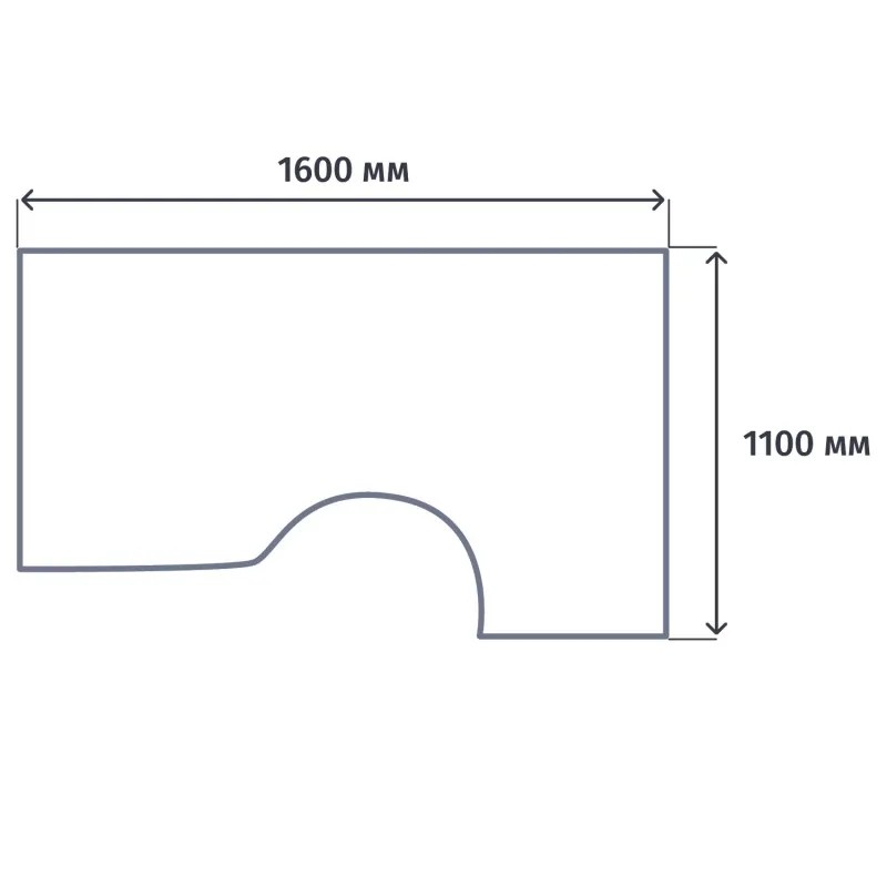 Стол эргономичный MS_Агат АО-44R орех палдао