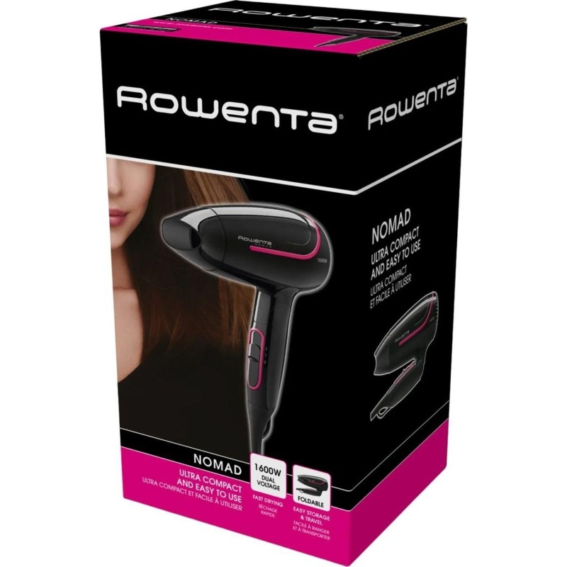 Фен Rowenta CV3323F0 черный, 1600Вт, холодный обдув