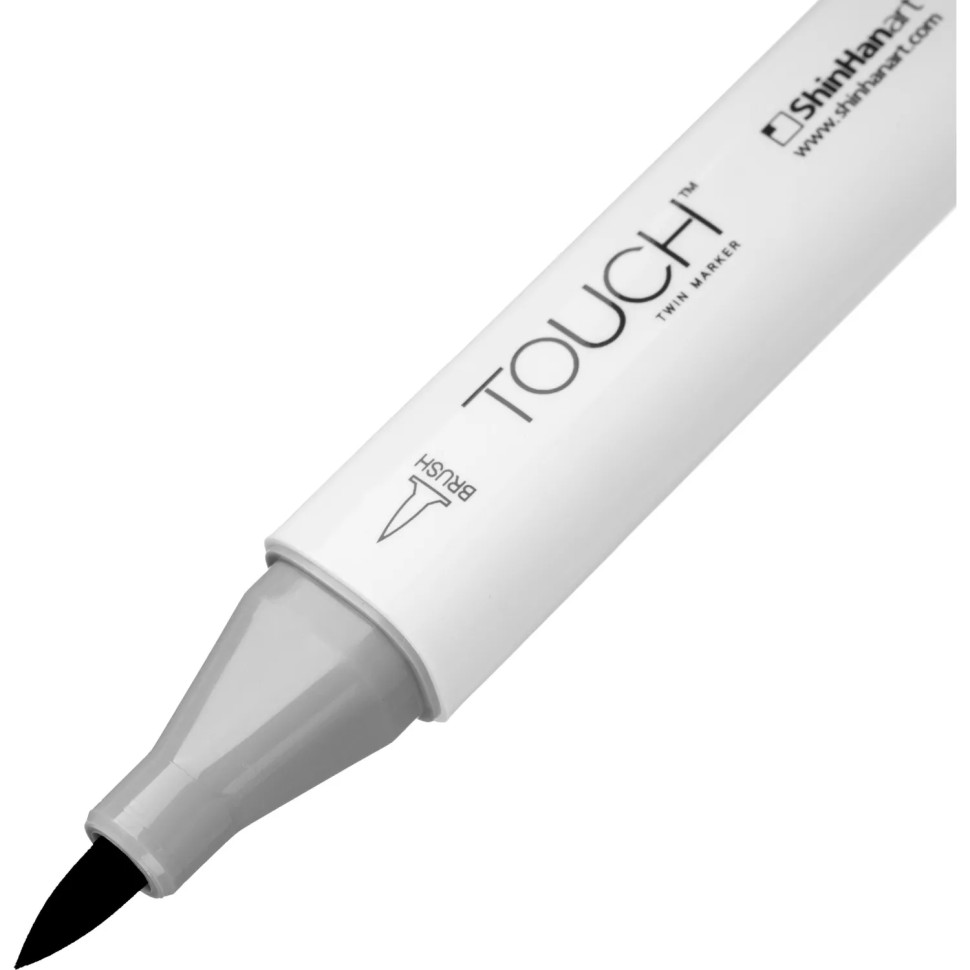 Маркер для скетчей TOUCH BRUSH двухсторонний цв.120 черный, 1210120