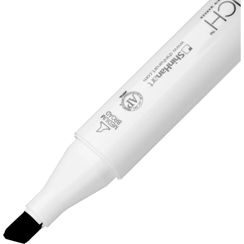 Маркер для скетчей TOUCH BRUSH двухсторонний цв.120 черный, 1210120