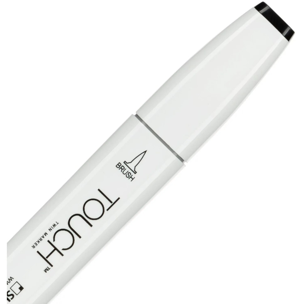 Маркер для скетчей TOUCH BRUSH двухсторонний цв.120 черный, 1210120