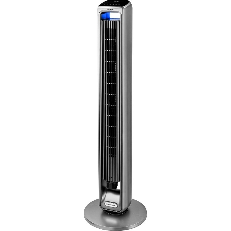 Вентилятор колонный BRAYER 4982BR,пульт ДУ, вращение 70, 50 Вт,LED-дисплей