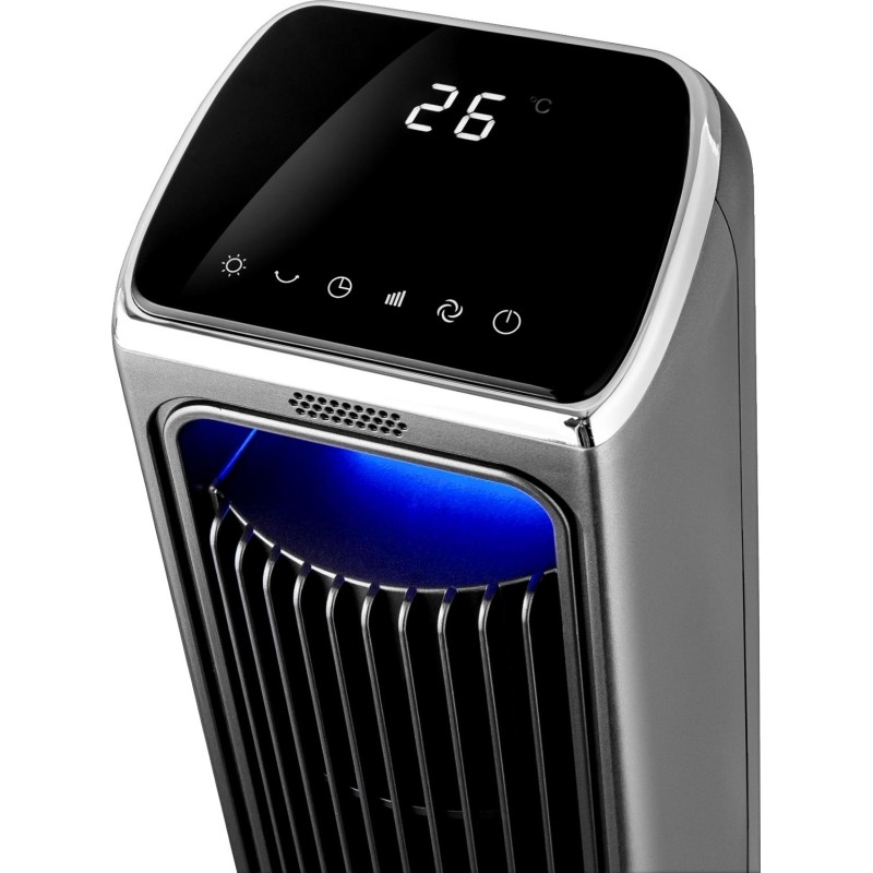 Вентилятор колонный BRAYER 4982BR,пульт ДУ, вращение 70, 50 Вт,LED-дисплей