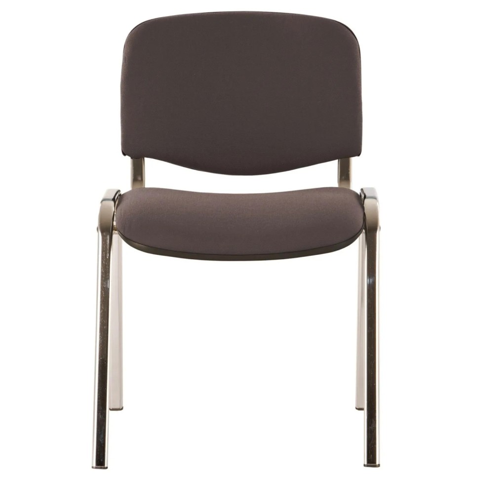 Стул UA_EChair Rio(ИЗО/ISO) серая ткань C-38, каркас хром, поперечина 18