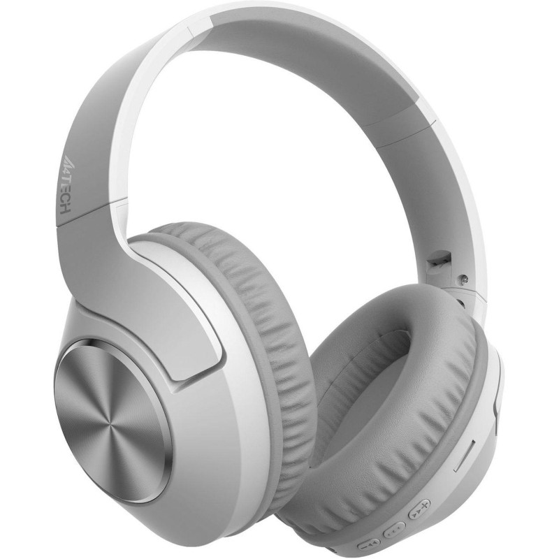 Гарнитура A4Tech 2Drumtek BH300 бел/сер WLS BT BH300 GRAYISH WHITE