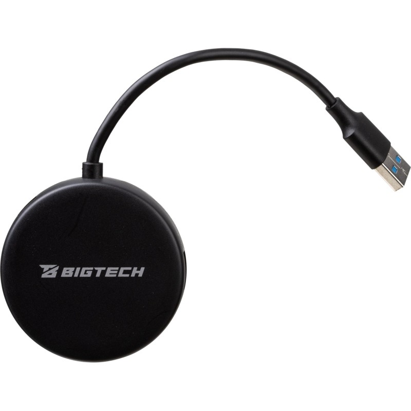 Разветвитель USB  HS004 USB 3.0x4/черный