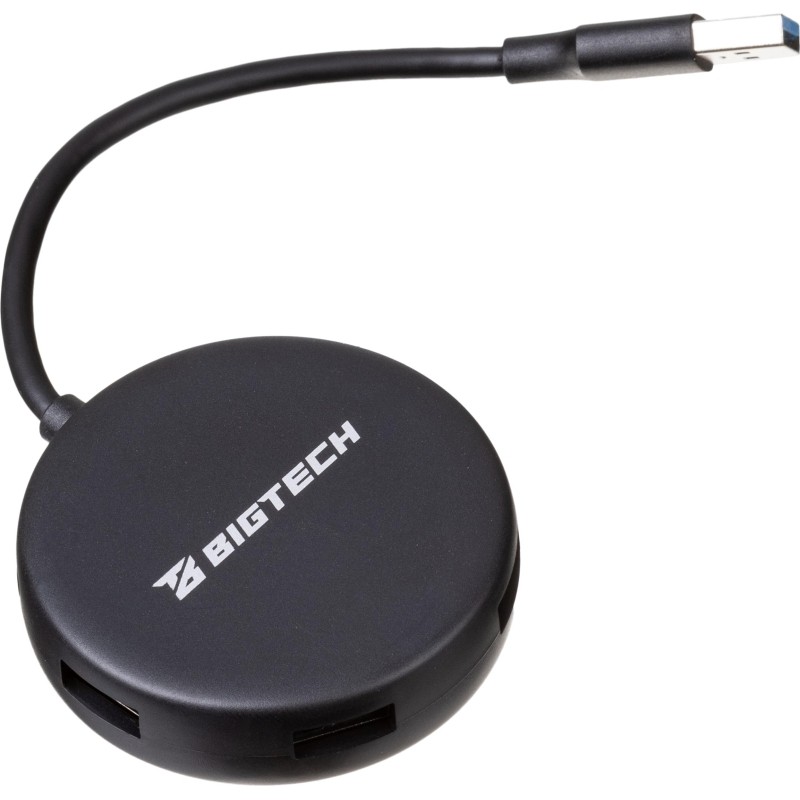 Разветвитель USB  HS004 USB 3.0x4/черный