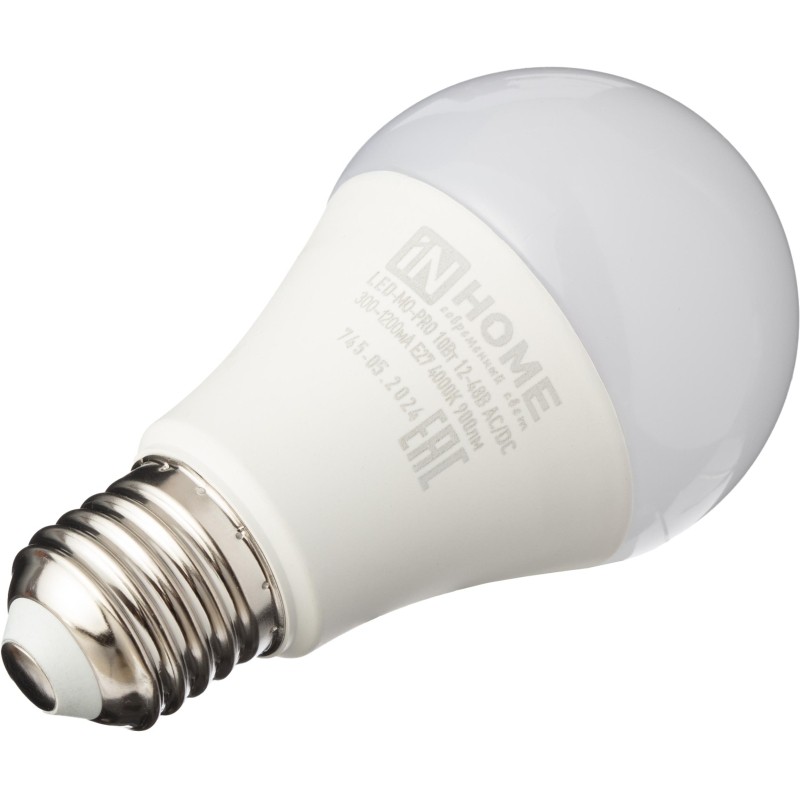 Лампа светодиодная низковольтная LED-MO-PRO 10Вт 12-48В Е27 4000К IN HOME