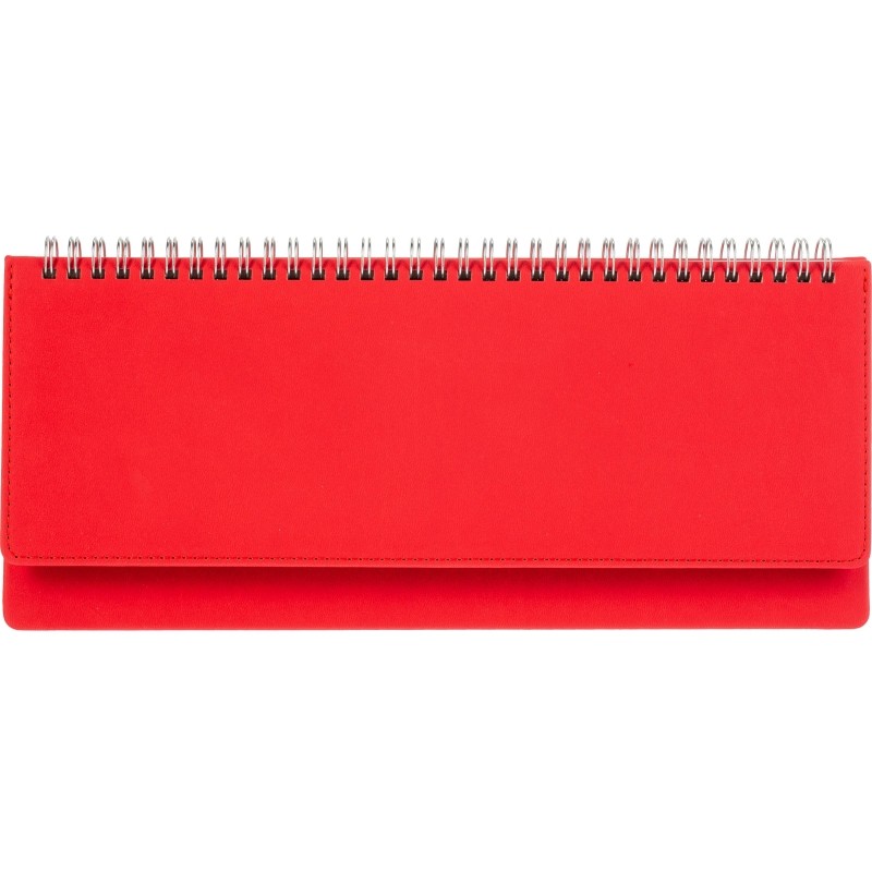 Планинг недатированный 305 х 130 мм Velvet красный 128 стр. 3-364/10