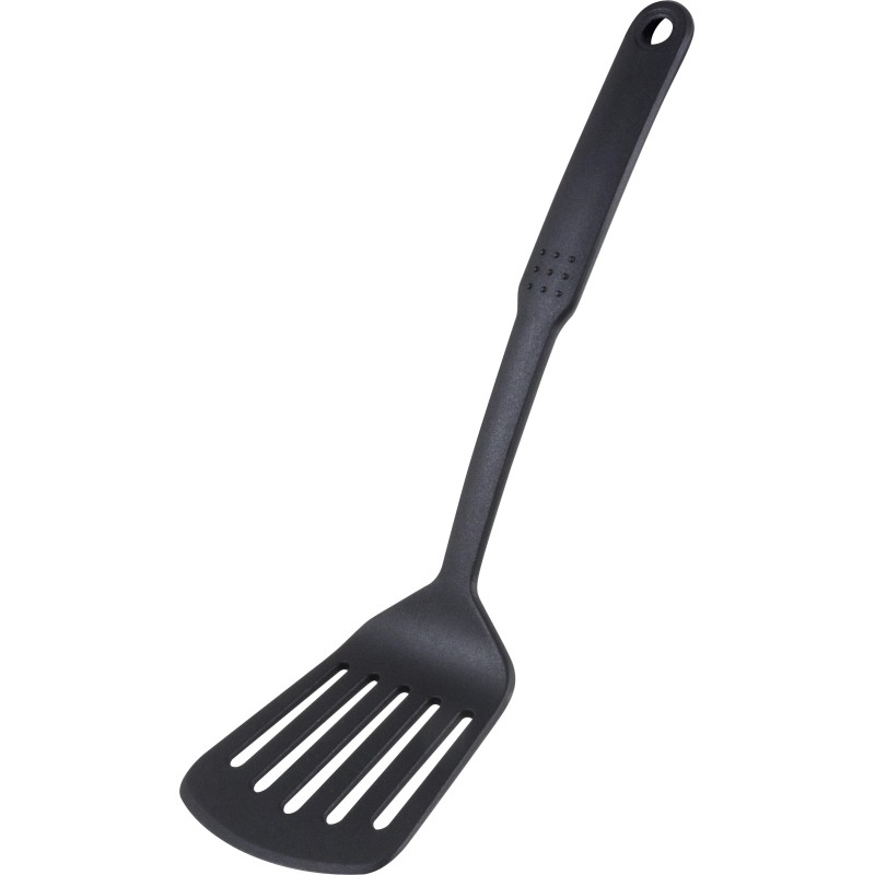 Лопатка с отверстиями (черный нейлон) CUOCO 32.5х9 cм