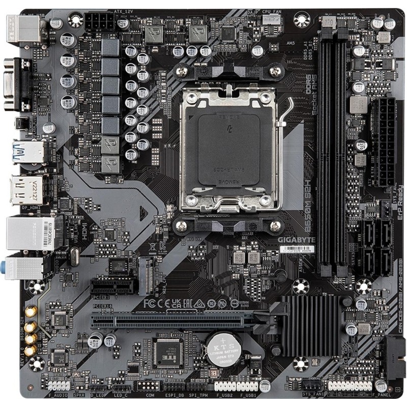 Материнская плата GIGABYTE B650M S2H, AM5, B650, 2xDDR5 mATX