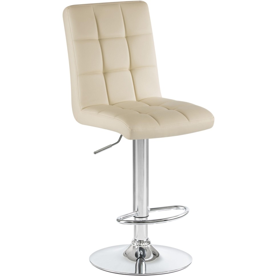 Стул барный LO_DOBRIN KRUGER LM-5009-N кремовый/хром 2шт/уп