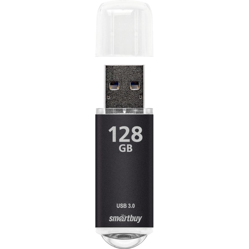 Флеш-память Smartbuy UFD 3.0/3.1 128GB V-Cut Black (SB128GBVC-K3)
