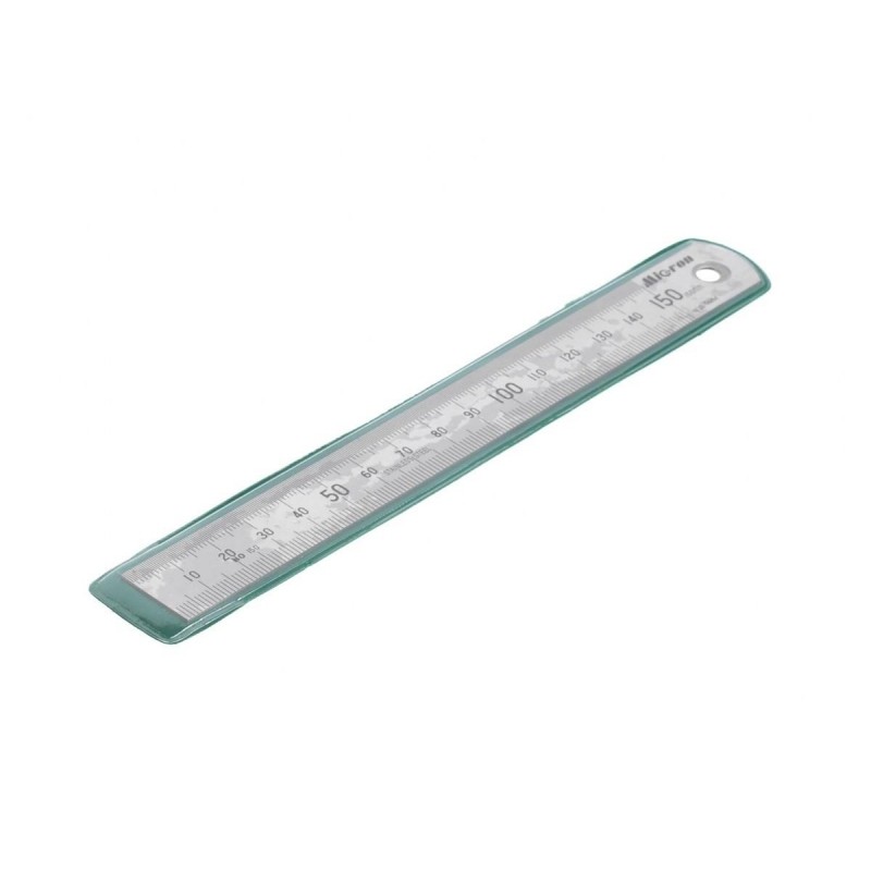 Линейка  измерительная 150х19 мм металлическая Micron 42158