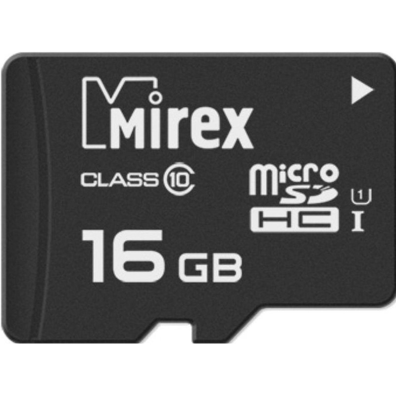Карта памяти Mirex microSDHC 16Gb (UHS-I, U1, class 10) (13612-MCSUHS16)