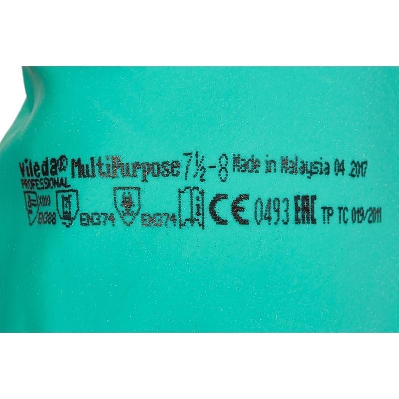 Перчатки резиновые Vileda Profes латекс зеленый рM 100756/174363,(КФС) ПС