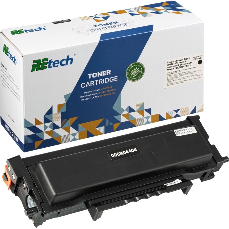 Тонер-картридж Retech 006R04404 пов.емк. чер. для Xerox B225/B230/B235