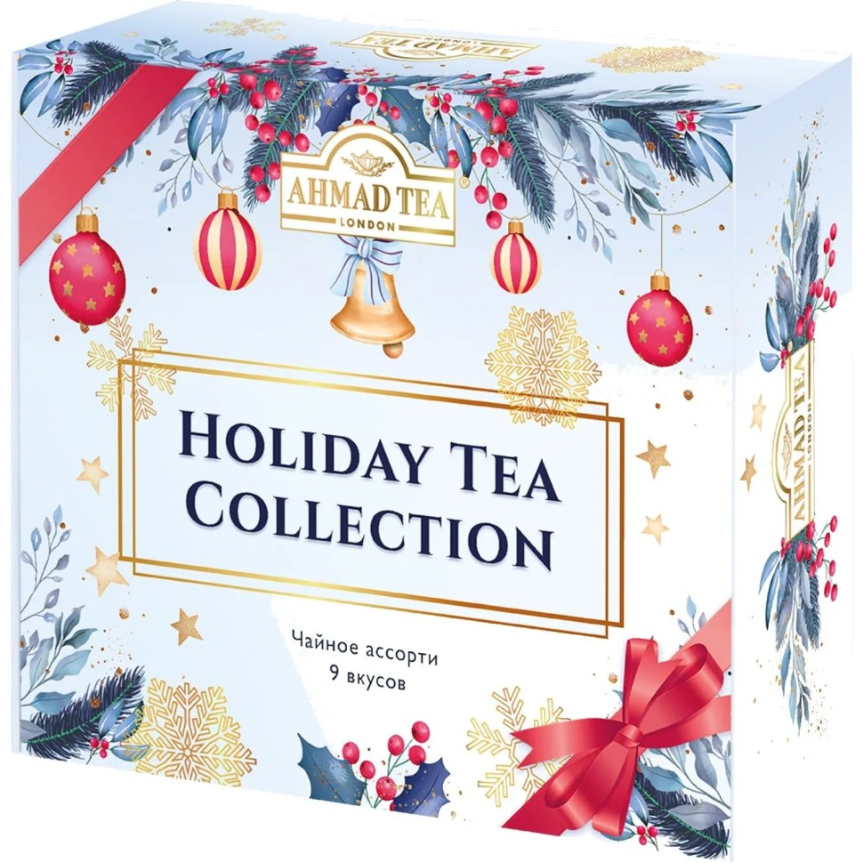 Чай Ahmad Tea Праздничная коллекц,ассорт, пак в конв,9вкус,45пак (N077) НГ