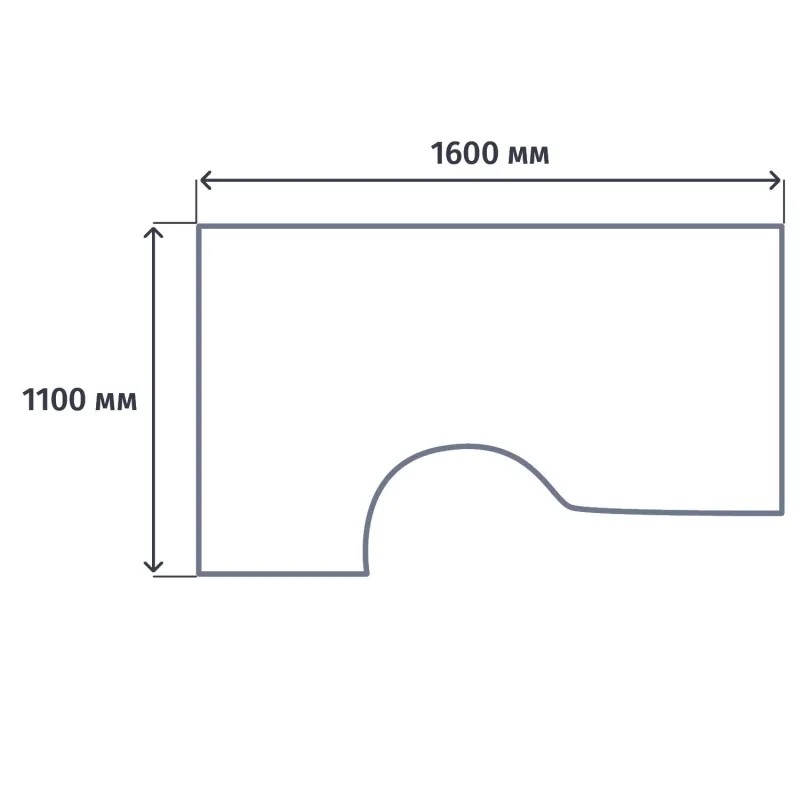 Стол эргономичный MS_Агат АО-44L орех палдао