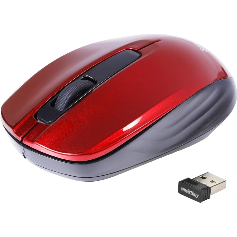 Мышь компьютерная  Smartbuy ONE 332 WLS красная (SBM-332AG-R)/60