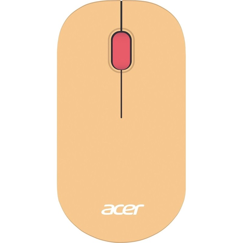 Мышь компьютерная Acer OMR205 оптич./1200dpi/беспроводн/USB/розовый/бежевый
