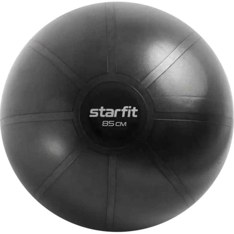 Фитбол высокой плотн STARFIT GB-110 85 см,1600гр,антивзрыв,черн,ЦБ-00002570
