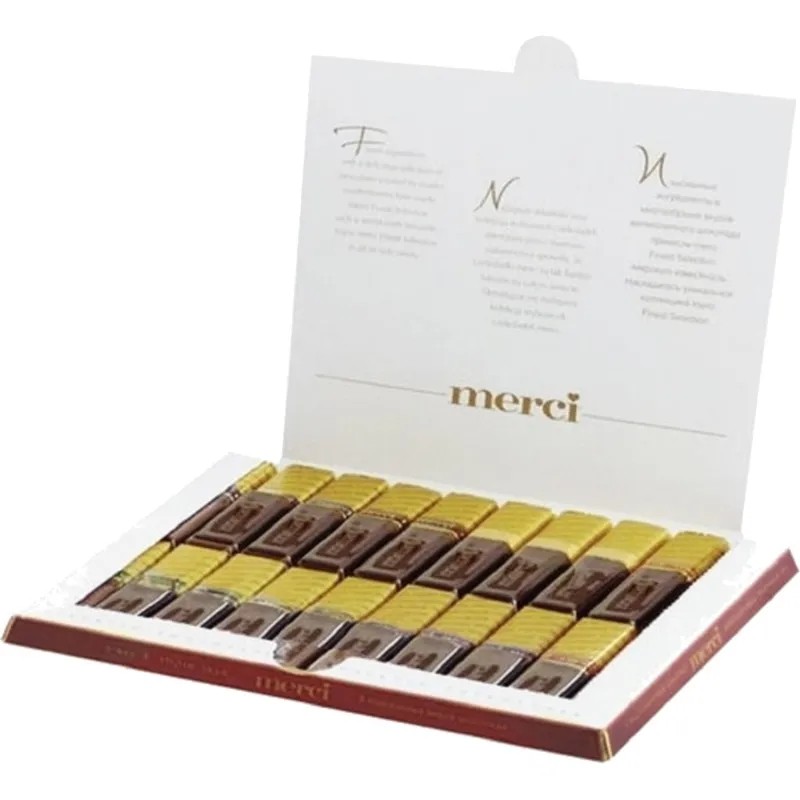 Конфеты Merci темный ассорти, 250г