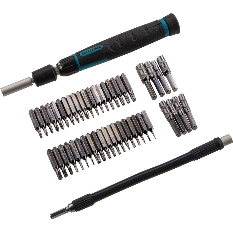 Отвертка реверс д/точ.раб.48пр.PH+PZ+SL+HEX+Torx+TT CrMo 2к рук.Gross 11599