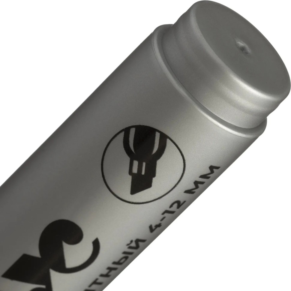 Маркер перманентный Комус PY2312, скошенный наконечник, 4-12 мм, черный