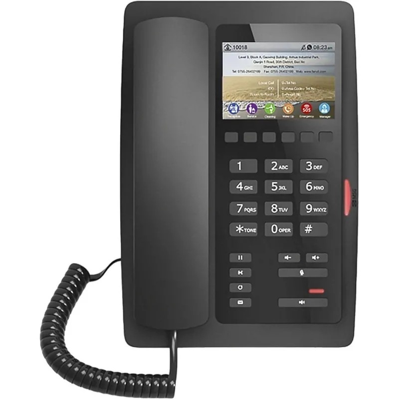 IP-телефон Fanvil H5 Black Hotel, HD voice, 1 SIP Lines, PoE Support, PSU