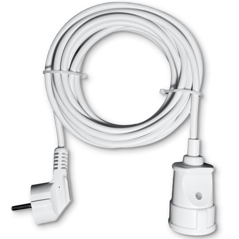 Удлинитель PROGIX PG112 1р/5м/1,5кВт/6А заземление, белый, ПВС 3х0.75