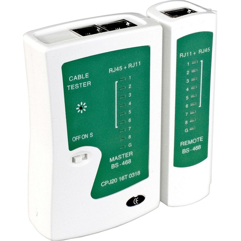 Тестер сетевой NS-468 ExeGate для RJ-45/RJ-11/RJ-12 &lt;EX271121RUS