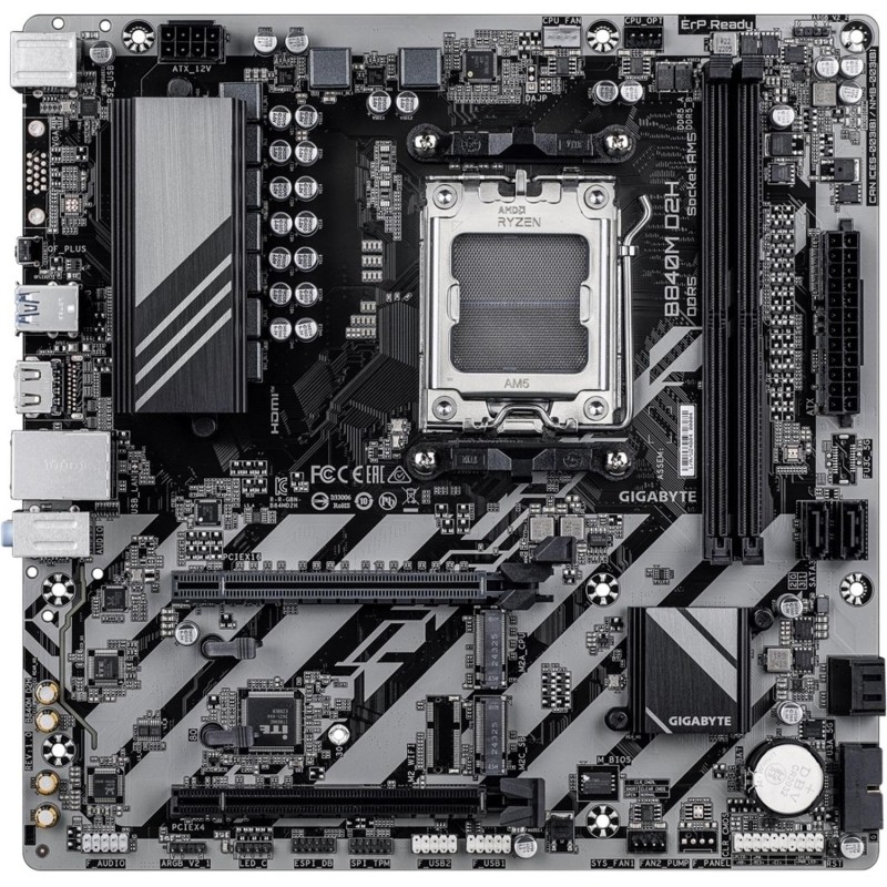 Материнская плата GIGABYTE B840M D2H, AM5, B840, 2xDDR5 mATX