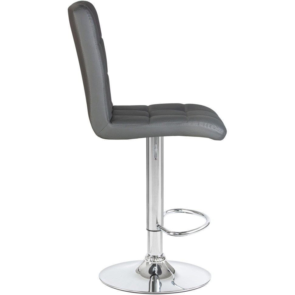 Стул барный LO_DOBRIN KRUGER LM-5009-N серый/хром 2шт/уп