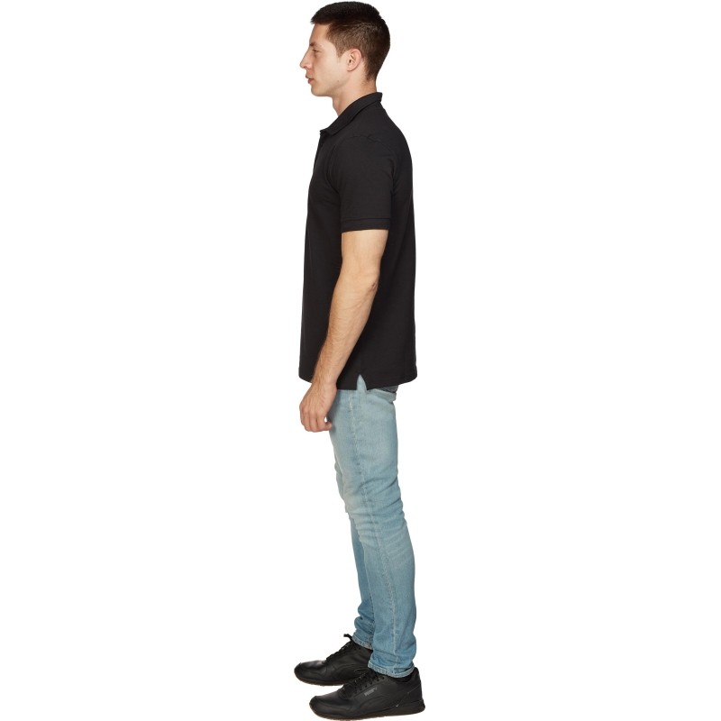Рубашка Поло (190г.) кор.рукав черн.(XXXL)