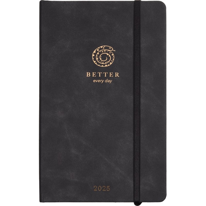 Еженедельник датированный 2025 IF 13х20,5см 64л. тв.с рез Snake I1562/black
