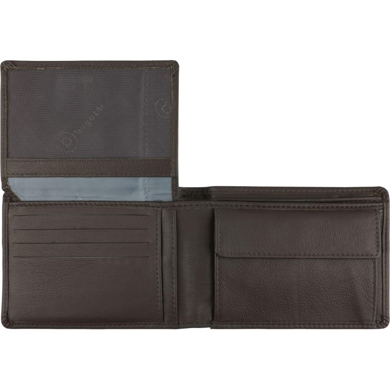 Портмоне BUGATTI Bomba, защ RFID,коричн,кожа козы/полиэс,12,5х2х9, 49135202