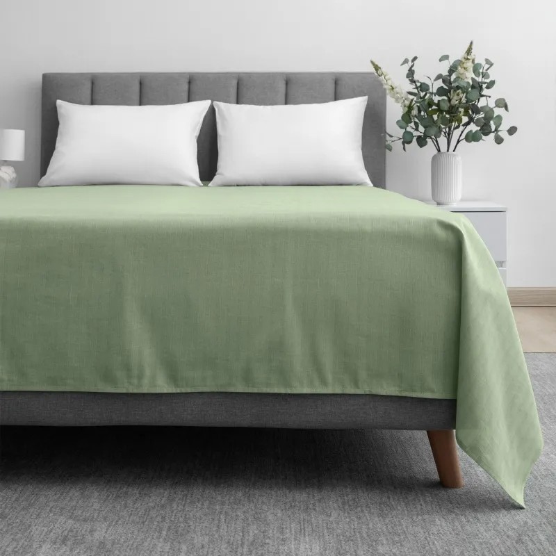 Пододеяльник 1,5сп 148х215 см, страйп-дизайн, 105г/м2, Smoke Green 782072