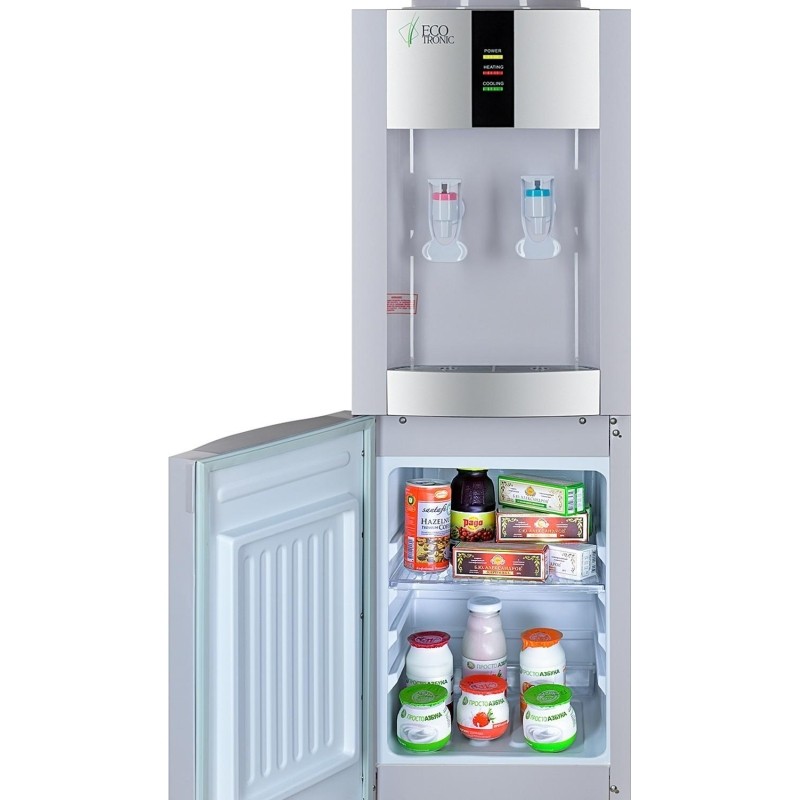 Кулер для воды напольный Ecotronic H1-LF White с холодильником