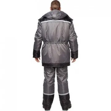Костюм рабочий зимний муж з27-КПК сер/черн (р.52-54) 182-188