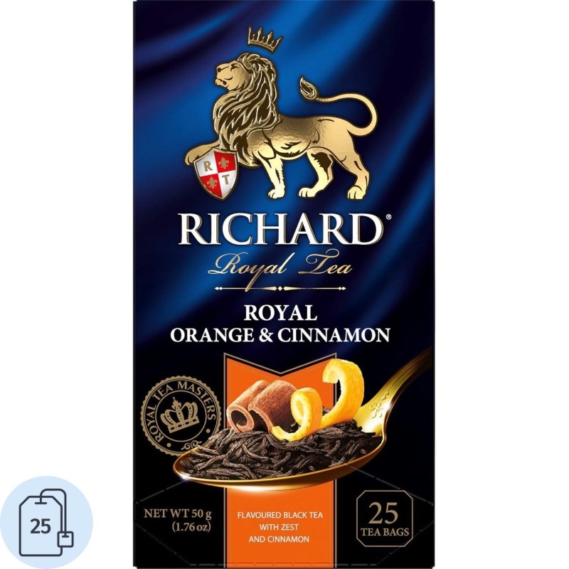 Чай Richard Royal Orange&amp;Cinnamon черный 25 сашет 14143