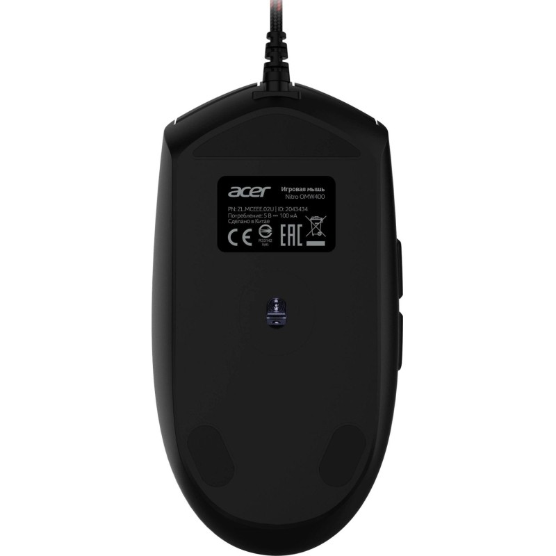 Мышь компьютерная Acer Nitro OMW400 6400dpi USB 6but (ZL.MCEEE.02U) черн