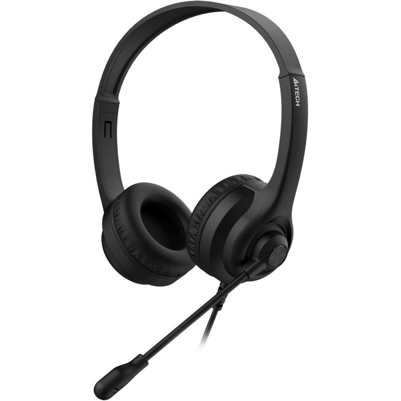 Гарнитура A4Tech HS-8i черный 1.8м накладные оголовье