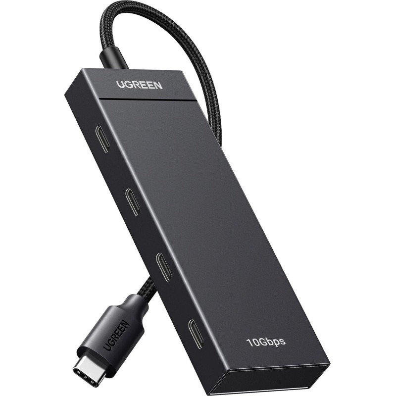 Разветвитель USB UGREEN CM806 (35584) USB-C to 4xUSB-C Хаб безPD черный
